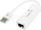 Pozostałe akcesoria sieciowe - LogiLink Konwerter USB - RJ45 biały UA0144 - miniaturka - grafika 1
