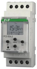 F&F zegar sterujący programowalny - astronomiczny z programowalną przerwą nocną (dwukanałowy) PCZ-526 - Programatory czasowe - miniaturka - grafika 7