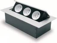 Przedłużacze i rozgałęźniki - GTV Sp. z o.o. S.K.A Przedłużacz biurkowy 3x230V z uziemieniem aluminium AE- - miniaturka - grafika 1