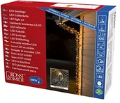 Pozostałe oświetlenie - Konstsmide 3646-800 LED Lichterkette / für Außen (IP44) / VDE geprüft / 24V Außentrafo / 600 bernsteinfarbene Dioden / schwarzes Kabel - miniaturka - grafika 1