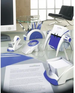 Durable Kartoteka stojąca Telindex Desk Vegas srebrna 2412-23 - Wizytowniki - miniaturka - grafika 5