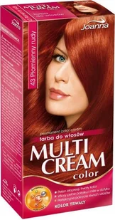 Joanna Multi Cream 3D 43 płomienny rudy - Farby do włosów i szampony koloryzujące - miniaturka - grafika 2