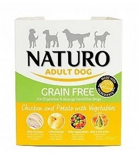 Naturo Grain Free Kurczak, ziemniaki i warzywa 400g - Mokra karma dla psów - miniaturka - grafika 2
