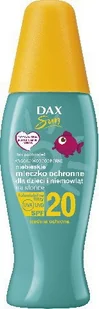 DAX Cosmetics Niebieskie mleczko ochronne dla dzieci i niemowląt na słońce SPF20 150ml - Balsamy i kremy do opalania - miniaturka - grafika 2