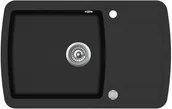 Zlewozmywaki - Aquasanita Lira SQL101-601AW Czarny metalik - miniaturka - grafika 1