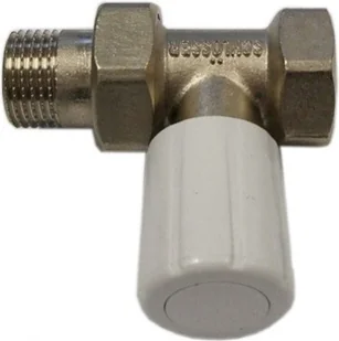 Schlosser Schlooser DN10 Zawór grzejnikowy z pokrętłem 3/8x3/8 prosty 6014 00017 - Zawory i kraniki - miniaturka - grafika 2