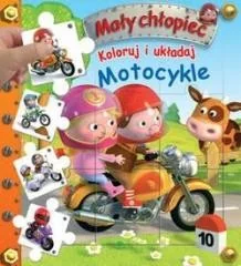 Olesiejuk Sp. z o.o. Mały chłopiec. Koloruj i układaj Motocykle - Praca zbiorowa - Książki edukacyjne - miniaturka - grafika 2