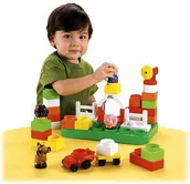 Klocki - Fisher Price Małego Budowniczego Little People: Farma - miniaturka - grafika 1