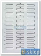 Klawisze i ramki - Merten Arkusz z Polami Do Opisów Ramek 486100 - miniaturka - grafika 1