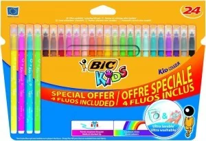 BIC PISAKI KID COLOUR FLUO 20+4 - Flamastry - miniaturka - grafika 3