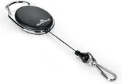 Identyfikatory - Durable Mechanizm ściągający Jojo Style czarny z karabińczykiem - miniaturka - grafika 1