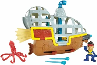 Fisher Price Jake i piraci z Nibylandii Łajbek łódź podwodna BDJ02 - Figurki dla dzieci - miniaturka - grafika 2