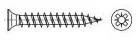 Wkręty - Wkręty z łbem wpuszczanym 3 mm 10 mm Krzyżakowy PZ stal cynkowany galwanicznie 1000 szt 158921 - miniaturka - grafika 1