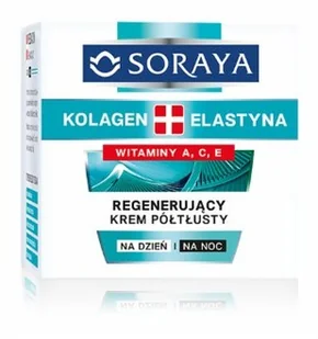 Soraya Kolagen+Elastyna Krem półtłusty  ochronny 50ml - Żele pod prysznic dla mężczyzn - miniaturka - grafika 5