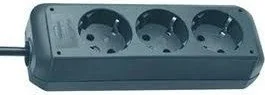 Brennenstuhl Eco-Line wtyczka Czarny, Listwa zasilająca - Przedłużacze i rozgałęźniki - miniaturka - grafika 2