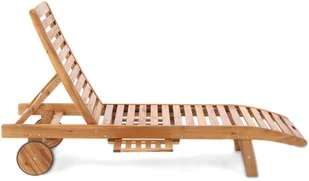 Home&Garden Home Garden LEŻANKA DREWNIANA AKACJA LUX 454499 454499 - Leżaki ogrodowe - miniaturka - grafika 2