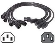 Akcesoria do serwerów - APC Przełącznik Power Cord Kit (5 ea), C13 to C14, 0.6m (AP9890) - miniaturka - grafika 1