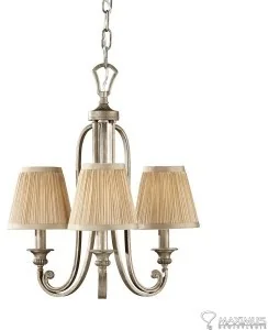 Elstead Lighting Abbey 3Lt Chandelier FE/ABBEY3 Elstead lampa wisząca abażurowa stylowa FE/ABBEY3) - Lampy sufitowe - miniaturka - grafika 2