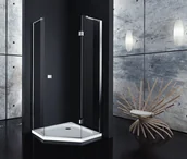 Kabiny prysznicowe - Atrium Torino 90x90 szkło przejrzyste AD09B - miniaturka - grafika 1