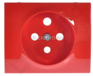 Legrand Sistena Life - Plakietka do gniazda Pojedynczego z blokadą 2P+Z czerwona - Gniazdka elektryczne - miniaturka - grafika 3