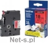 Ta$273ma do Brother TZe-441 czerwone tło/czarny nadruk 18mm x 8m zamiennik - Etykiety do drukarek - miniaturka - grafika 2