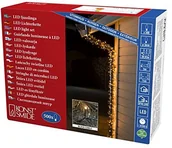 Pozostałe oświetlenie - Konstsmide 3645 800 Micro LED łańcuch świetlny/na zewnątrz (IP44)/VDE/kolorze bursztynowym diod zewnętrzny transformator 24 V/500/czarny przewód (3645-800) - miniaturka - grafika 1