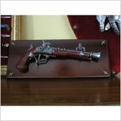 Repliki - broń - Hiszpania ORYGINALNY GARŁACZ NA DREWNIANEJ ZAWIESZCE - miniaturka - grafika 1