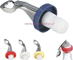 Tescoma Zamknięcie/ otwieracz do butelek PRESTO, 2 szt., biały, niebieski 420696 - Pozostałe akcesoria barmańskie - miniaturka - grafika 2