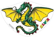 Zabawki i gry sportowe - GUNTHER Latawiec folia Smok Elwin - miniaturka - grafika 1