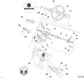 Części i akcesoria do maszyn rolniczych - CNH AMORTYZATOR KIEROWNICY NEW HOLLAND 86502831 - miniaturka - grafika 1