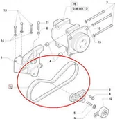 Części i akcesoria do maszyn rolniczych - CNH PASEK KLIMATYZACJI 87710661 - miniaturka - grafika 1