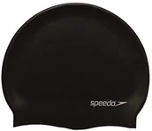 Pływanie - Speedo Flat Silicone Czepek Męski, Czarny, Jeden Rozmiar (5039247289157) - miniaturka - grafika 1