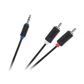 Kable - CABLETECH Kabel Jack 3.5-2RCA 1.8m standard KPO3952-1.8 - miniaturka - grafika 1