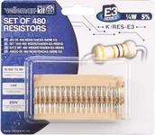 Podzespoły elektroniczne - Velleman KOMPLET 480 RezystorÓW K/RES-E3 - miniaturka - grafika 1