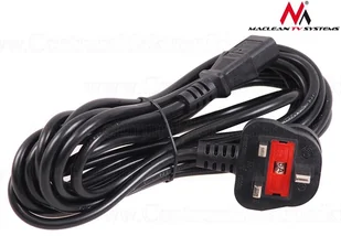 Maclean Kabel Zasilający 3 pin 5M wtyk Gb MCTV-808 - Kable komputerowe i do monitorów - miniaturka - grafika 6