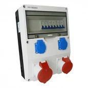 Rozdzielnie elektryczne - Doktorvolt ECO-S 32A 16A 2x230V budowlana erbetka rozdzielnica gniazda Bals wyłączniki LcTec 2664 0000001904 - miniaturka - grafika 1