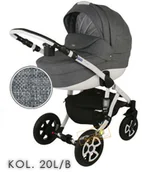 Wózki dziecięce - Adamex BARLETTA 2w1 kol. 20L/B - miniaturka - grafika 1