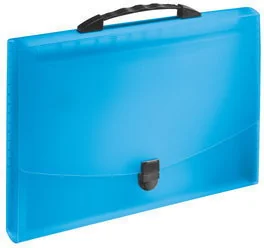 Esselte Teczka z przegródkami, i rączką, vivida, niebieska 624022 - Teczki i skoroszyty - miniaturka - grafika 2