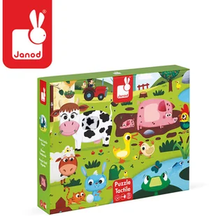 Janod Puzzle sensoryczne 20 elementów Farma J02772 - Puzzle - miniaturka - grafika 8