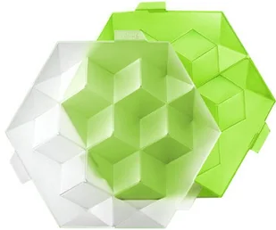 Lekue Foremki do lodu Ice Cube Giant zielone 0250600V05C004 - Akcesoria do lodu - miniaturka - grafika 3