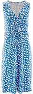 Sukienki - Bonprix Sukienka z nadrukiem niebiesko - biały 930030 - miniaturka - grafika 1