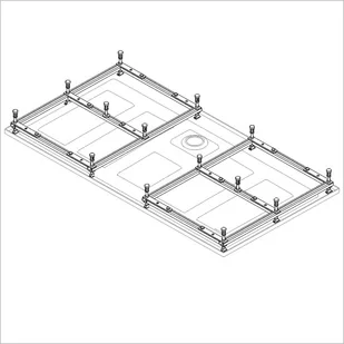 Sanplast Stelaż do brodzika typ STS-092 194-E1431 194E1431 - Nogi i stelaże do brodzików - miniaturka - grafika 2