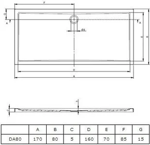 Riho Basel DC14 - Brodziki prysznicowe - miniaturka - grafika 2