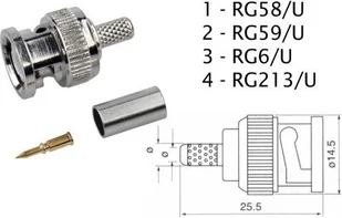 Lechpol Wtyk BNC RG59 zaciskany WTY0474-2 WTY0474-2 - Inne akcesoria audio-wideo - miniaturka - grafika 3