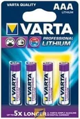 Baterie i akcesoria - Varta Professional Lithium Micro AAA LR 03 - 4 sztuki 06103301404 - miniaturka - grafika 1