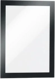 Ramka magnetyczna samoprzylepna DURAFRAME A5 z uchylną przednią stroną op.2 szt czarna /487101/ - Systemy ekspozycyjne i znaki informacyjne - miniaturka - grafika 2
