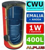 Zasobniki i wymienniki - Lemet ZASOBNIK 400L 1xWĘŻ 1W ZBIORNIK BOJLER +ANODA 11.400SE - miniaturka - grafika 1