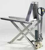 Wózki magazynowe - GermanTech 997 99724800 Wózek platformowy nożycowy nierdzewny , koła k - miniaturka - grafika 1