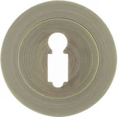 Szyldy i rozety - Domino Rozeta okrągła POD KLUCZ 950 KOLOR BRĄZ MAT Szyld 950 M3/MAT BB - miniaturka - grafika 1