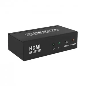 Qoltec Splitter HDMI 1x2, czarny - Rozgałęźniki - miniaturka - grafika 3